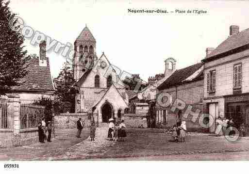Ville de NOGENTSUROISE, carte postale ancienne