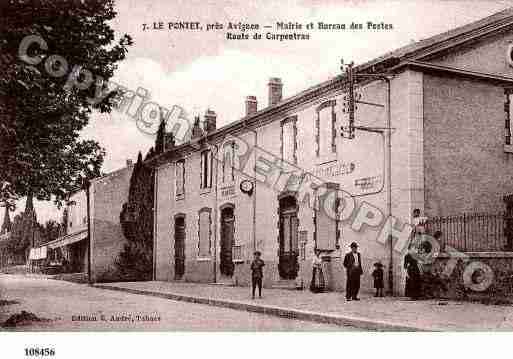 Ville de PONTET(LE), carte postale ancienne