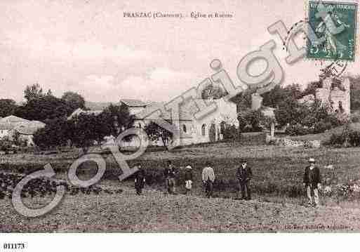 Ville de PRANZAC, carte postale ancienne