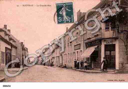Ville de ROUVRAY, carte postale ancienne