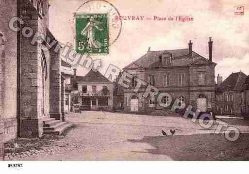 Ville de ROUVRAY, carte postale ancienne