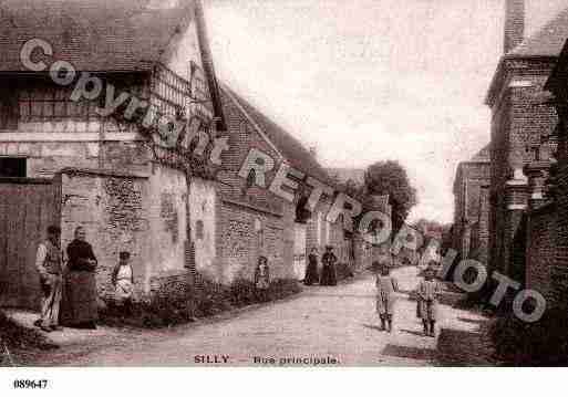 Ville de SILLYTILLARD, carte postale ancienne