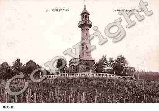 Ville de VERZENAY, carte postale ancienne