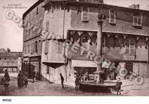 Ville de AMBERT, carte postale ancienne