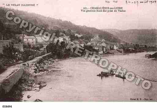 Ville de CHAMALIERESSURLOIRE, carte postale ancienne