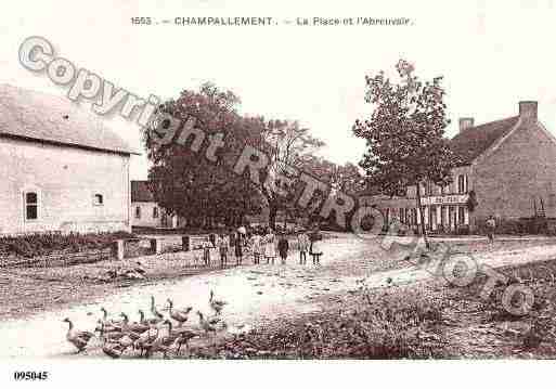 Ville de CHAMPALLEMENT, carte postale ancienne