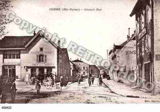 Ville de CORRE, carte postale ancienne