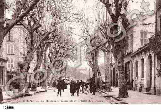 Ville de DIGNELESBAINS, carte postale ancienne