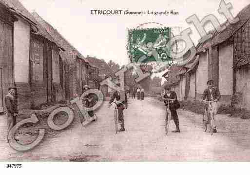 Ville de ETRICOURTMANANCOURT, carte postale ancienne