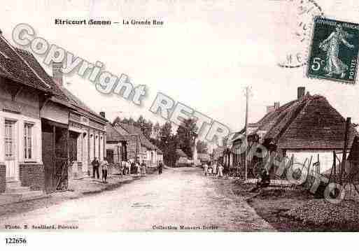 Ville de ETRICOURTMANANCOURT, carte postale ancienne