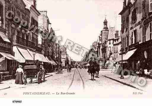 Ville de FONTAINEBLEAU, carte postale ancienne