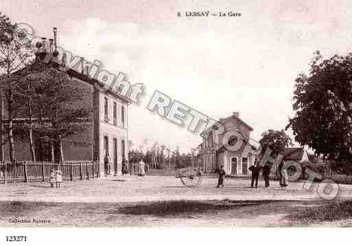 Ville de LESSAY, carte postale ancienne