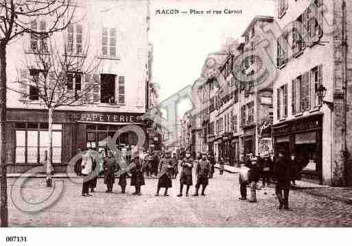 Ville de MACON, carte postale ancienne