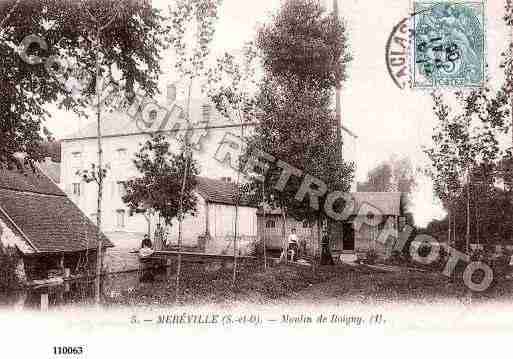 Ville de MEREVILLE, carte postale ancienne