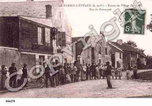 Ville de PLESSISL'EVEQUE(LE), carte postale ancienne