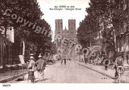 Ville de REIMS, carte postale ancienne