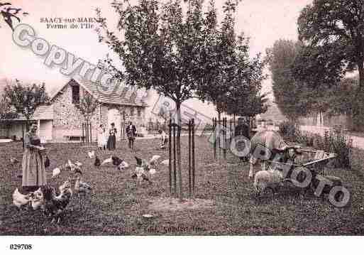 Ville de SAACYSURMARNE, carte postale ancienne