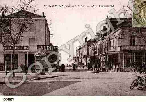 Ville de TONNEINS, carte postale ancienne