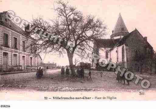 Ville de VILLEFRANCHESURCHER, carte postale ancienne