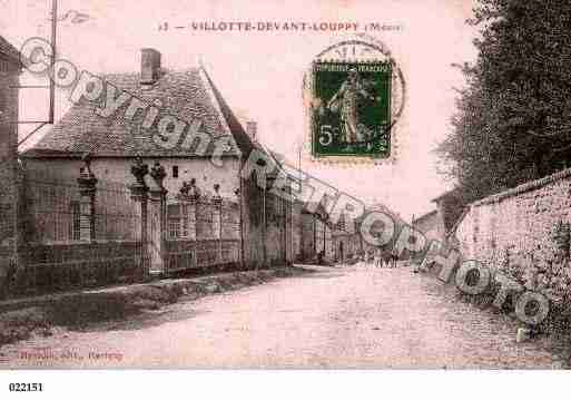 Ville de VILLOTTEDEVANTLOUPPY, carte postale ancienne