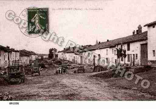 Ville de BEAUFORTENARGONNE, carte postale ancienne