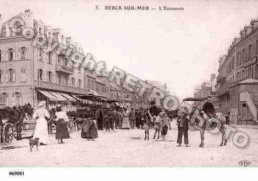 Ville de BERCK, carte postale ancienne