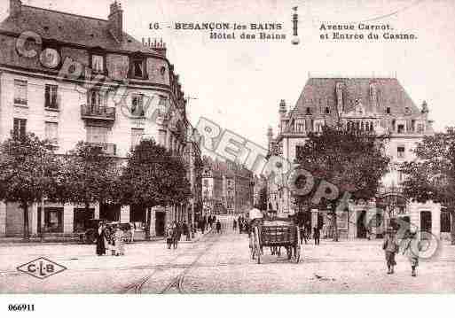 Ville de BESANCON, carte postale ancienne