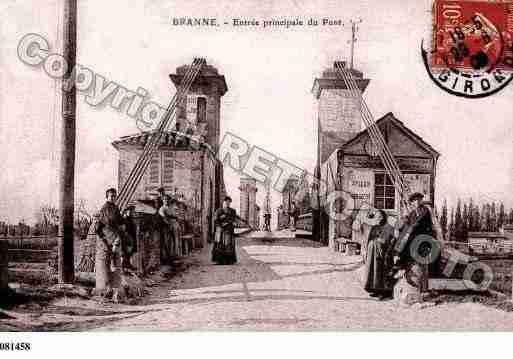 Ville de BRANNE, carte postale ancienne