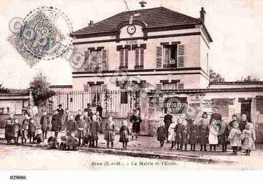 Ville de BROUSURCHANTEREINE, carte postale ancienne