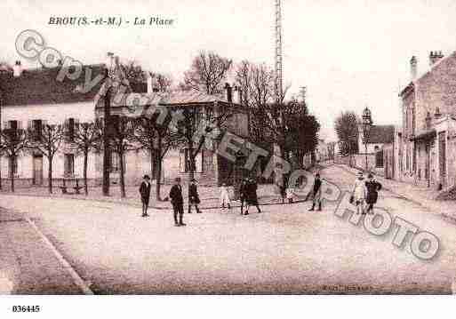 Ville de BROUSURCHANTEREINE, carte postale ancienne