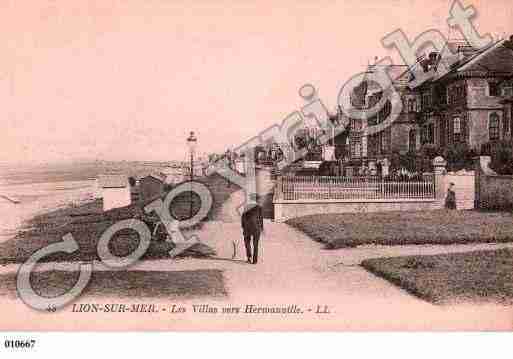 Ville de LIONSURMER, carte postale ancienne