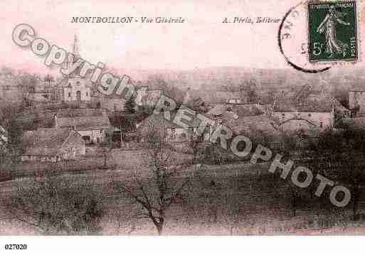 Ville de MONTBOILLON, carte postale ancienne
