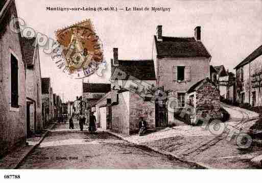 Ville de MONTIGNYSURLOING, carte postale ancienne