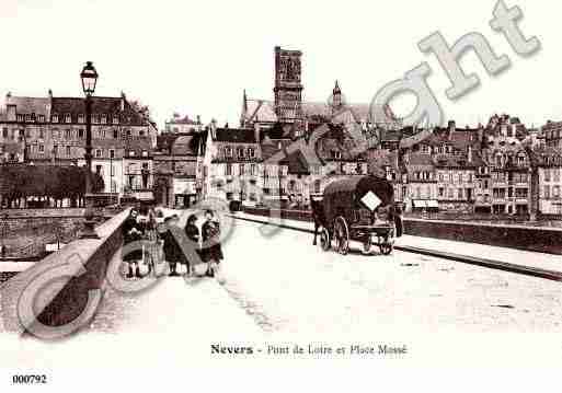 Ville de NEVERS, carte postale ancienne