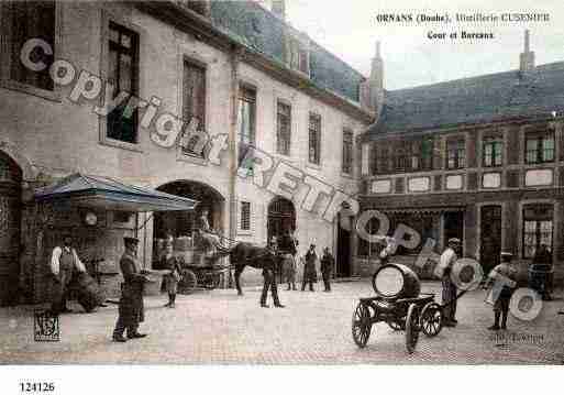 Ville de ORNANS, carte postale ancienne