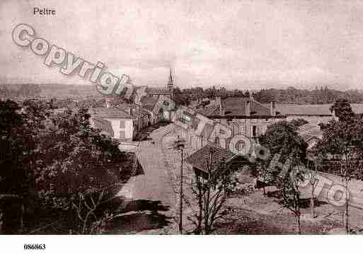 Ville de PELTRE, carte postale ancienne