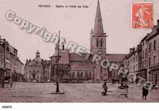 Ville de PERIERS, carte postale ancienne