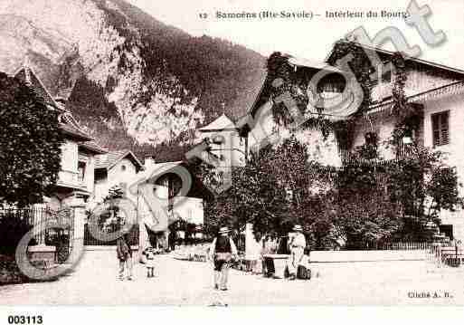 Ville de SAMOENS, carte postale ancienne