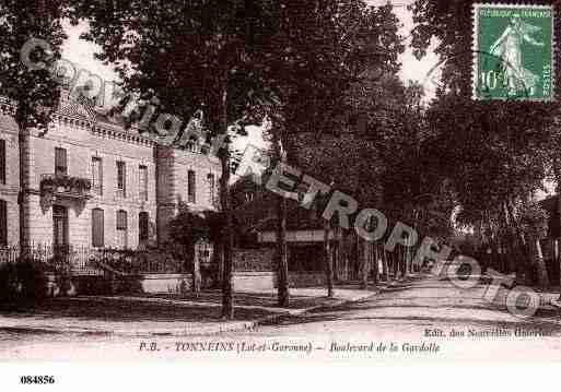 Ville de TONNEINS, carte postale ancienne