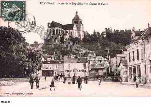 Ville de TONNERRE, carte postale ancienne