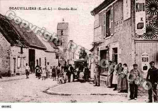 Ville de BEAUVILLIERS, carte postale ancienne