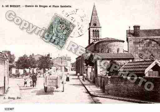 Ville de BOUSCAT(LE), carte postale ancienne