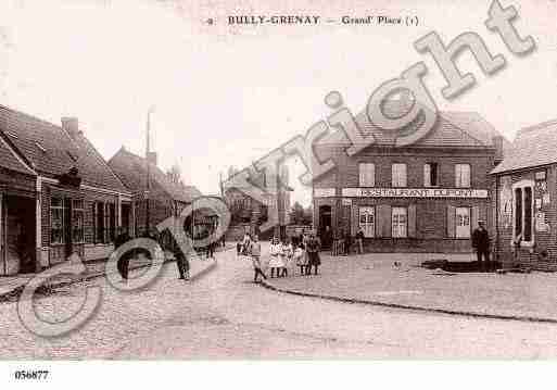 Ville de BULLYLESMINESGRENAY, carte postale ancienne