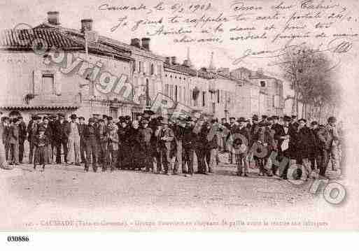 Ville de CAUSSADE, carte postale ancienne