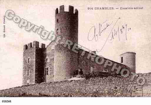 Ville de CHAMBLES, carte postale ancienne