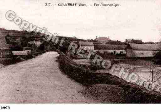 Ville de CHAMBRAY, carte postale ancienne