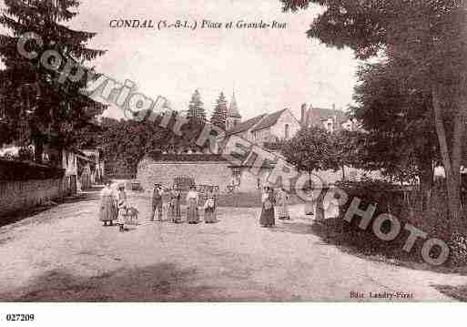 Ville de CONDAL, carte postale ancienne