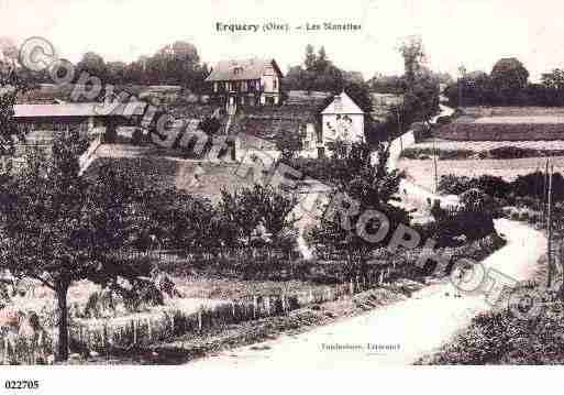 Ville de ERQUERY, carte postale ancienne