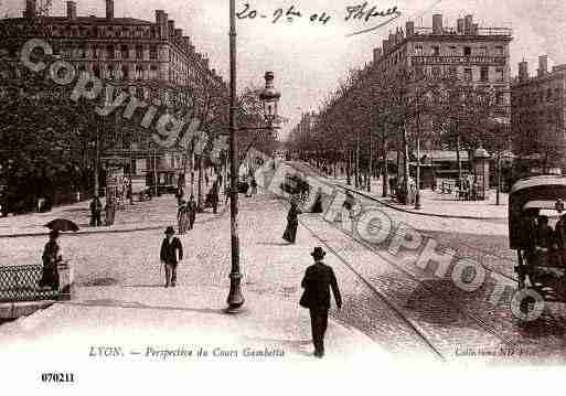 Ville de LYON, carte postale ancienne