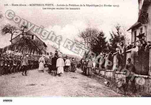 Ville de MONTREUXVIEUX, carte postale ancienne